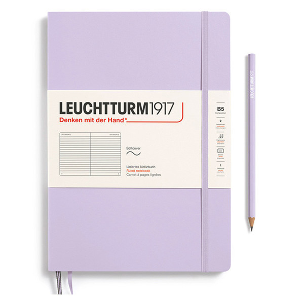 LEUCHTTURM1917 Composition B5 Softcover notitieboek Lilac gelijnd