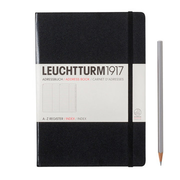 LEUCHTTURM1917 Medium A5 Alfabet Black