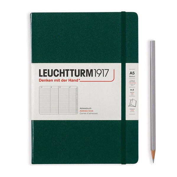LEUCHTTURM1917 Medium A5 Alfabet Forest Green