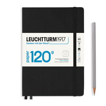 LEUCHTTURM1917 Medium A5 notitieboek 120g Black dotted