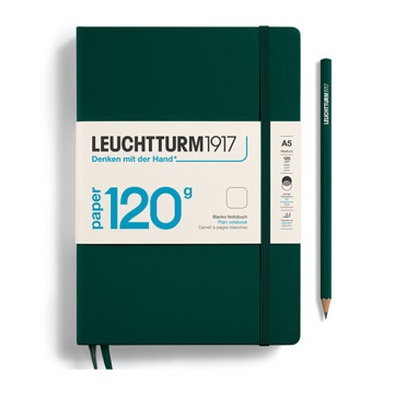LEUCHTTURM1917 Medium A5 notitieboek 120g Forest Green blanco