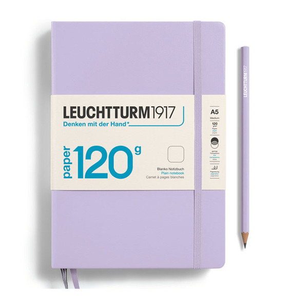 LEUCHTTURM1917 Medium A5 notitieboek 120g Lilac blanco