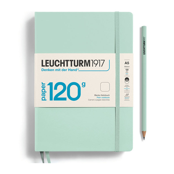 LEUCHTTURM1917 Medium A5 notitieboek 120g Mint Green blanco