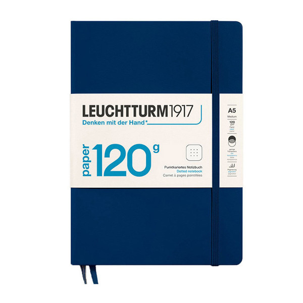 LEUCHTTURM1917 Medium A5 notitieboek 120g Navy dotted