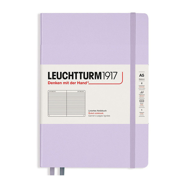 LEUCHTTURM1917 Medium A5 notitieboek 120g Lilac gelijnd