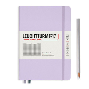 LEUCHTTURM1917 Medium A5 notitieboek Lilac geruit