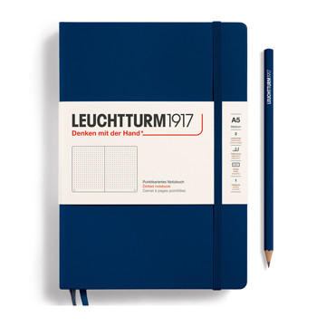 LEUCHTTURM1917 Medium A5 notitieboek 120g Navy dotted