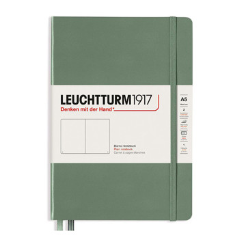 LEUCHTTURM1917 Medium A5 notitieboek Olive blanco
