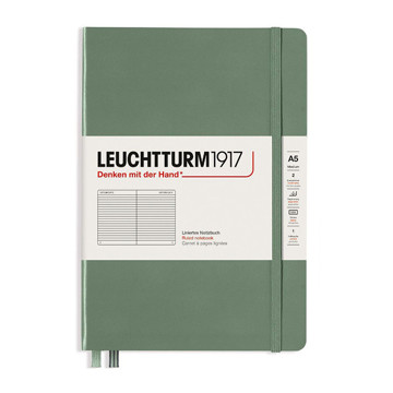 LEUCHTTURM1917 Medium A5 notitieboek Olive gelijnd