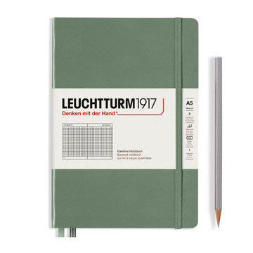 LEUCHTTURM1917 Medium A5 notitieboek Olive geruit