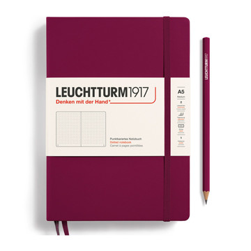 LEUCHTTURM1917 Medium A5 notitieboek 120g Port Red dotted