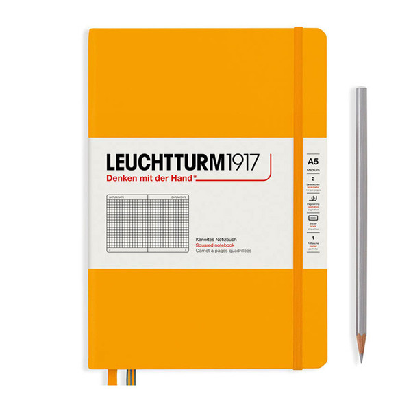 LEUCHTTURM1917 Medium A5 notitieboek Rising Sun geruit