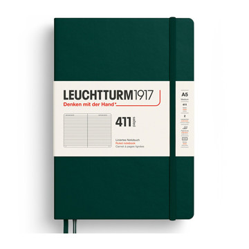 LEUCHTTURM1917 Medium A5 notitieboek 411pages Forest Green gelijnd