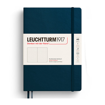 LEUCHTTURM1917 Medium A5 notitieboek Deep Sea dotted