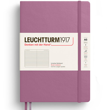 LEUCHTTURM1917 Medium A5 notitieboek 411pages Dusty Rose gelijnd