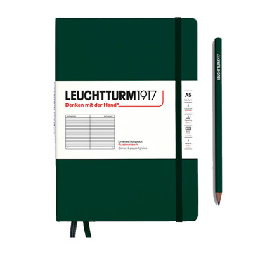 LEUCHTTURM1917 Medium A5 notitieboek 411pages Forest Green gelijnd