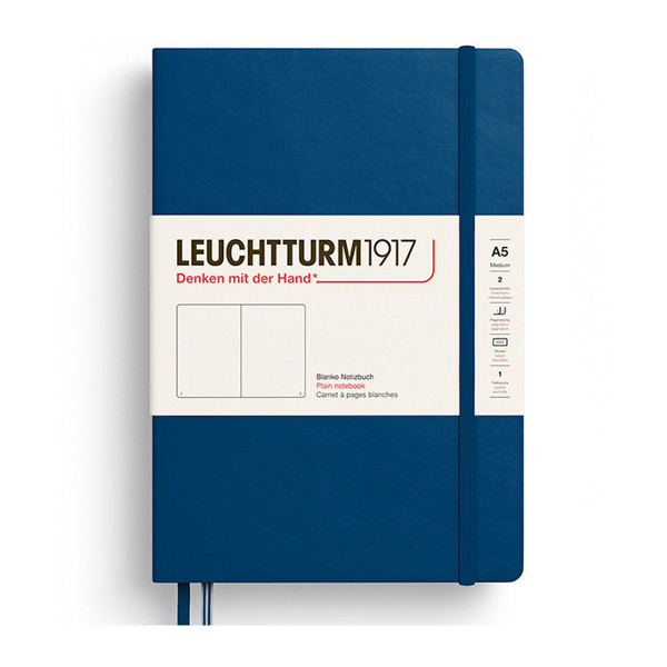LEUCHTTURM1917 Medium A5 notitieboek Indigo blanco