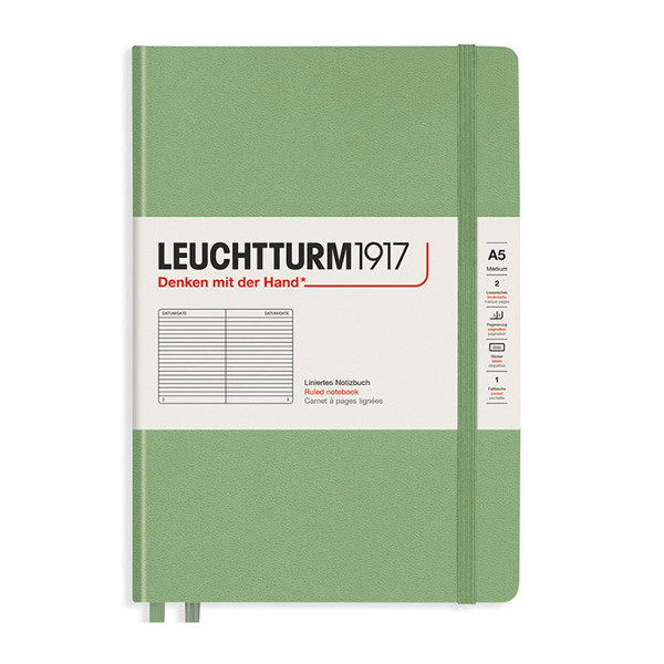 LEUCHTTURM1917 Medium A5 notitieboek 120g Sage gelijnd