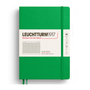 LEUCHTTURM1917 Medium A5 notitieboek Spring Leaf geruit