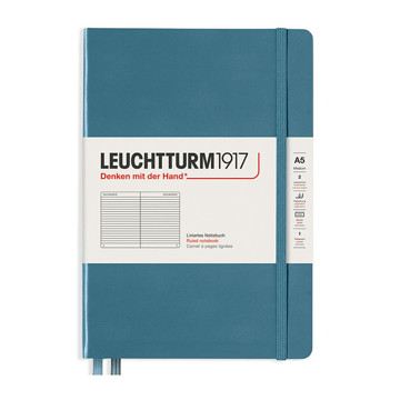 LEUCHTTURM1917 Medium A5 notitieboek Stone Blue gelijnd
