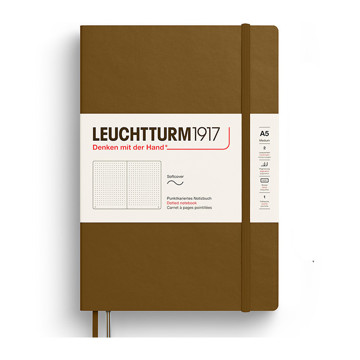 LEUCHTTURM1917 Medium A5 Softcover notitieboek Spice Brown dotted