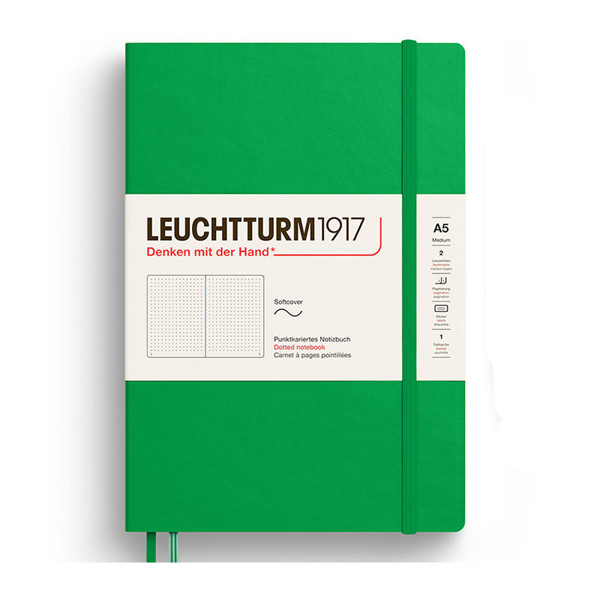 LEUCHTTURM1917 Medium A5 Softcover notitieboek Spring Leaf dotted