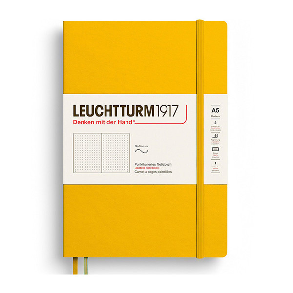 LEUCHTTURM1917 Medium A5 Softcover notitieboek Sunflower dotted