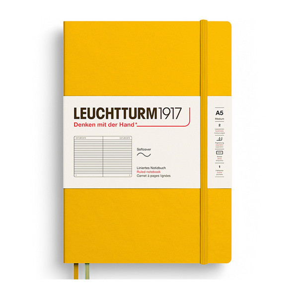 LEUCHTTURM1917 Medium A5 Softcover notitieboek Sunflower gelijnd