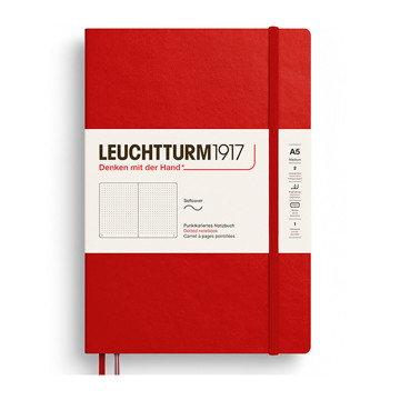 LEUCHTTURM1917 Medium A5 Softcover notitieboek Cherry dotted