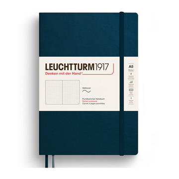 LEUCHTTURM1917 Medium A5 Softcover notitieboek Deep Sea dotted