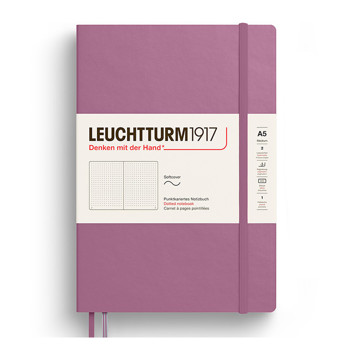 LEUCHTTURM1917 Medium A5 Softcover notitieboek Dusty Rose dotted
