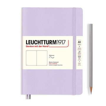 LEUCHTTURM1917 Medium A5 Softcover notitieboek Lilac blanco