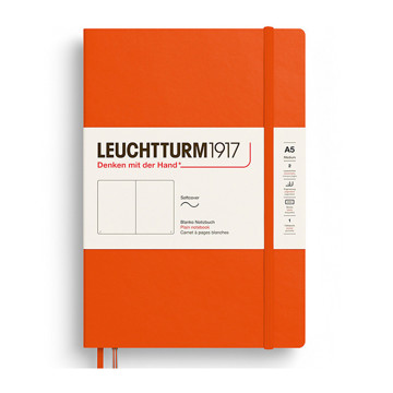 LEUCHTTURM1917 Medium A5 Softcover notitieboek Pumpkin blanco