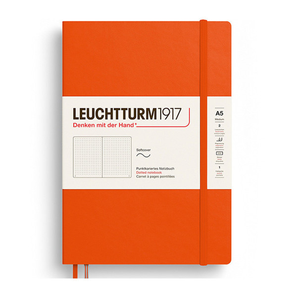 LEUCHTTURM1917 Medium A5 Softcover notitieboek Pumpkin dotted