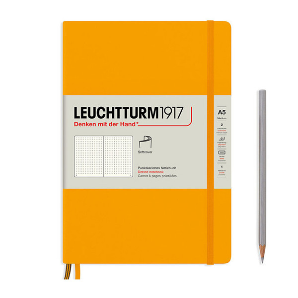 LEUCHTTURM1917 Medium A5 Softcover notitieboek Rising Sun dotted