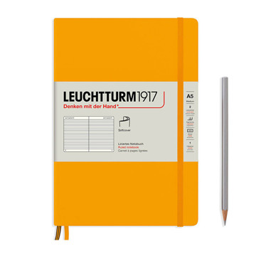 LEUCHTTURM1917 Medium A5 Softcover notitieboek Rising Sun gelijnd