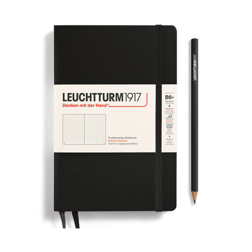 LEUCHTTURM1917 Paperback B6+ notitieboek Black dotted
