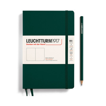 LEUCHTTURM1917 Paperback B6+ notitieboek Forest Green blanco