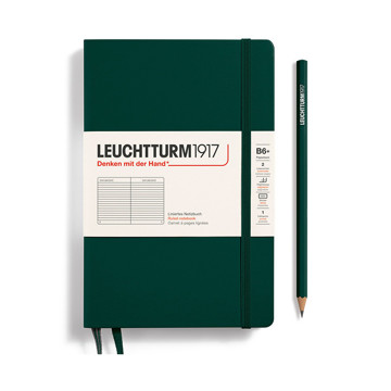 LEUCHTTURM1917 Paperback B6+ notitieboek Forest Green gelijnd