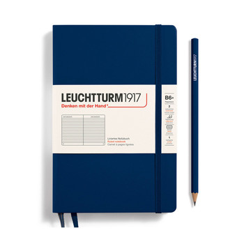 LEUCHTTURM1917 Paperback B6+ notitieboek Navy gelijnd