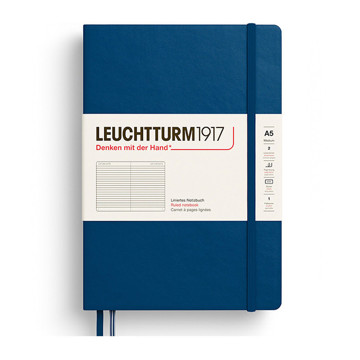 LEUCHTTURM1917 Medium A5 notitieboek Indigo gelijnd