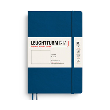LEUCHTTURM1917 Paperback B6+ Softcover notitieboek Indigo blanco