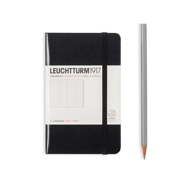 LEUCHTTURM1917 Pocket A6 Alfabet Black
