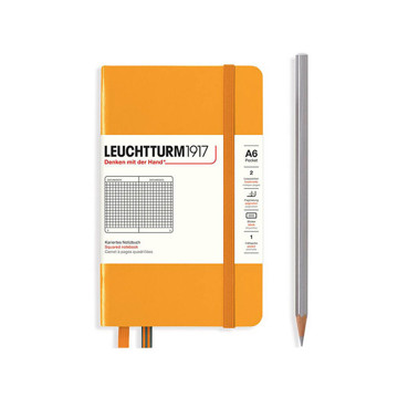 LEUCHTTURM1917 Pocket A6 notitieboek Rising Sun geruit