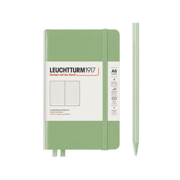 LEUCHTTURM1917 Pocket A6 notitieboek Sage dotted