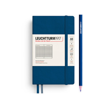 LEUCHTTURM1917 Pocket A6 notitieboek Indigo geruit