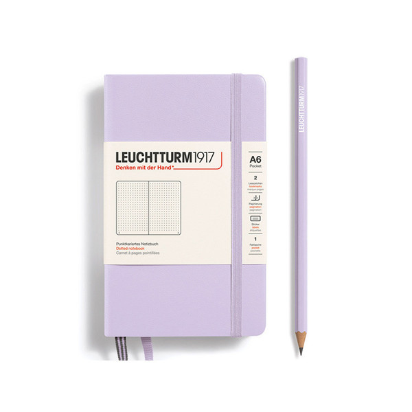 LEUCHTTURM1917 Pocket A6 notitieboek Lilac dotted