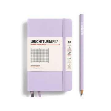 LEUCHTTURM1917 Pocket A6 notitieboek Lilac geruit
