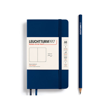 LEUCHTTURM1917 Pocket A6 Softcover notitieboek Navy blanco