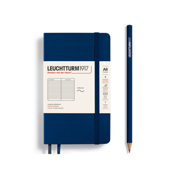 LEUCHTTURM1917 Pocket A6 Softcover notitieboek Navy gelijnd